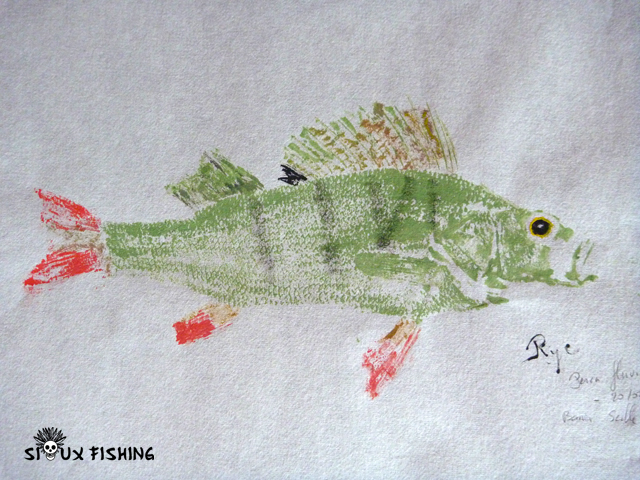Gyotaku de perche