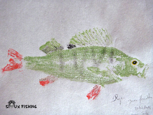 Gyotaku de perche