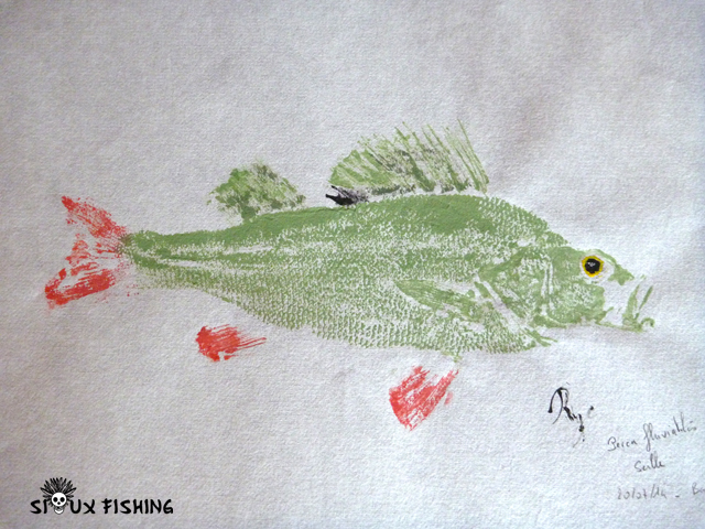 Gyotaku de perche