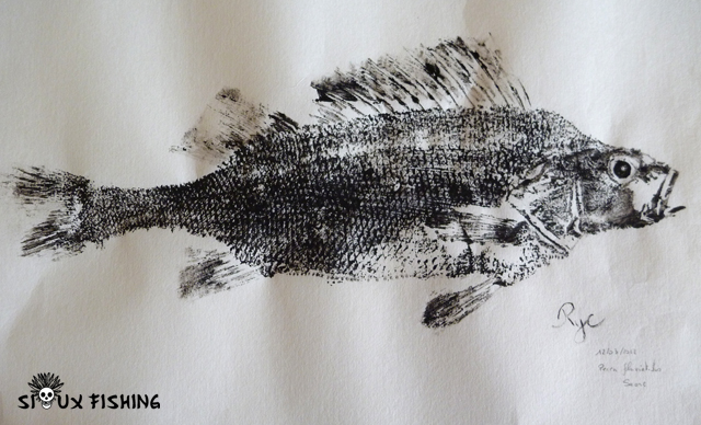 Gyotaku de perche