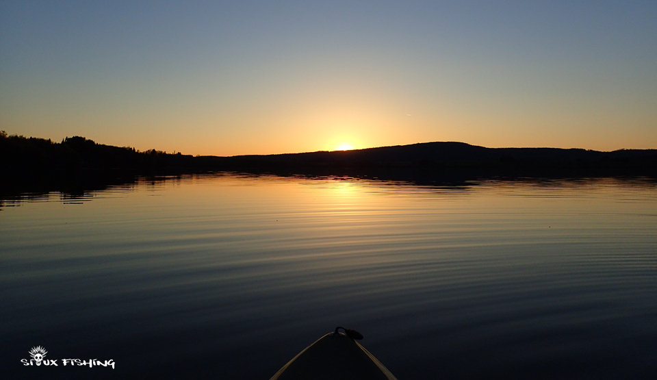 Couché de soleil au lac Chalain